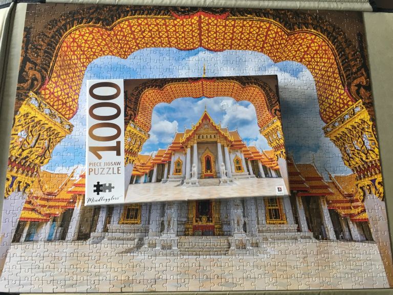 1000 piece jigsaw puzzle. Marble Temple Thailand
