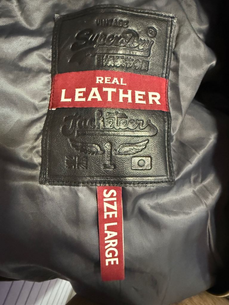 Mans real leather jacket 