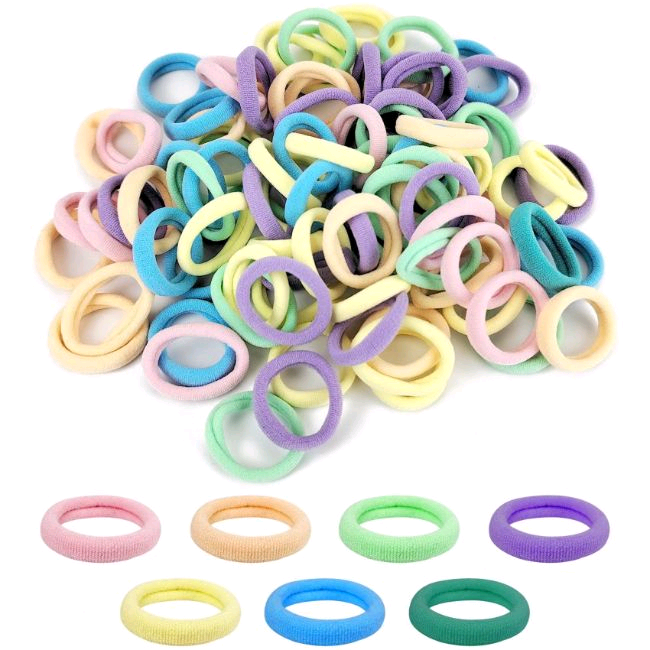 image for Bnip 100 pack baby soft hair ties