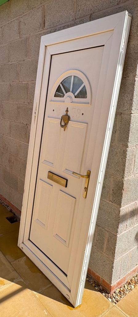 White UPVC Door & Frame