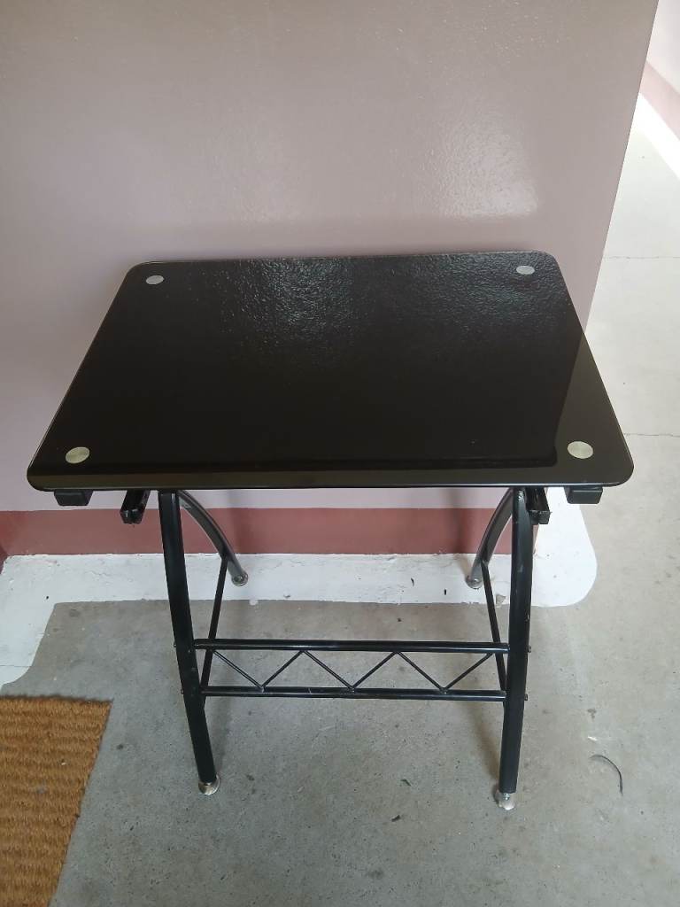 Laptop Glasstop Mini Desk 