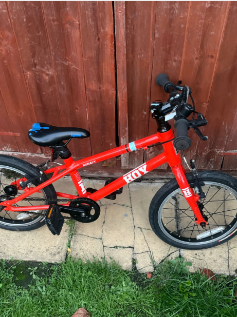 **Hoy Bonaly 16'' Orange Colour Bike - Age use 4-6 Years Ready to Ride New Parts Fitted**