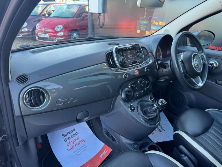  Fiat 500 1.2 Lounge Euro 6 (s/s) 3dr Petrol Manual
