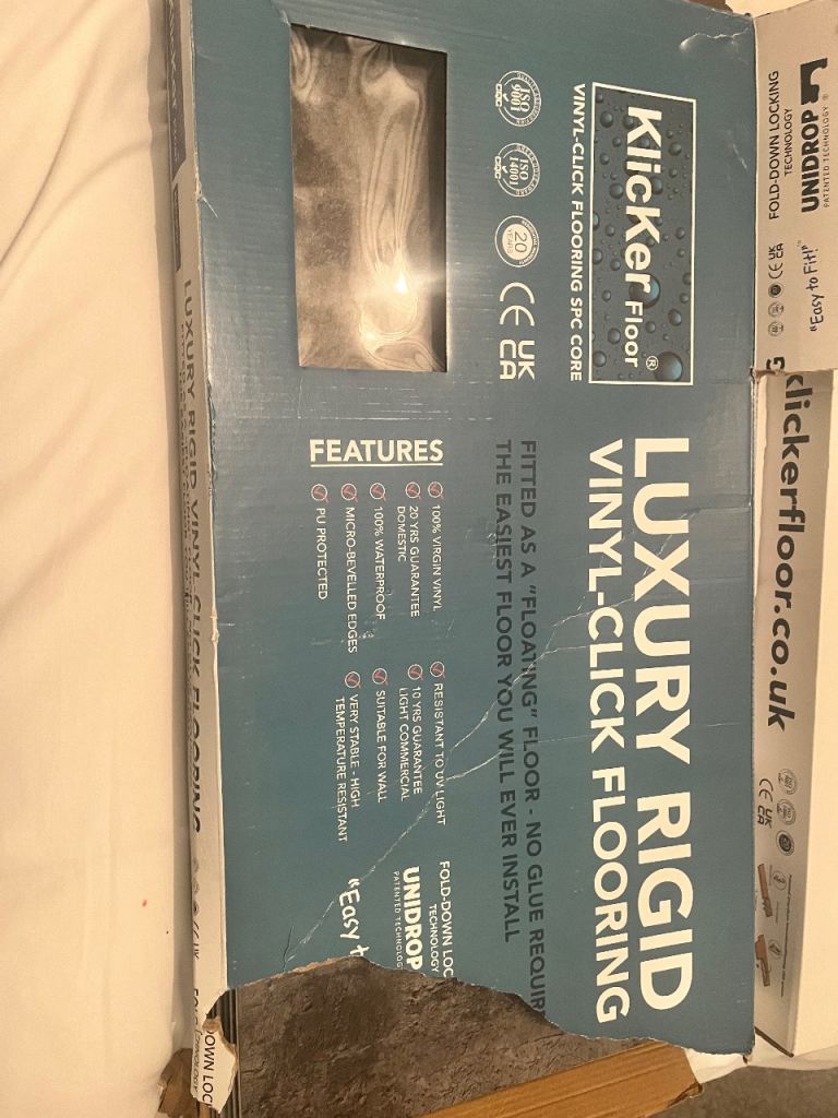Marble luxury rigid vinyl click flooring