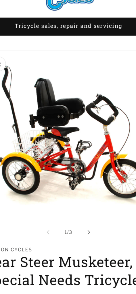 Special needs Tricycle for sale 