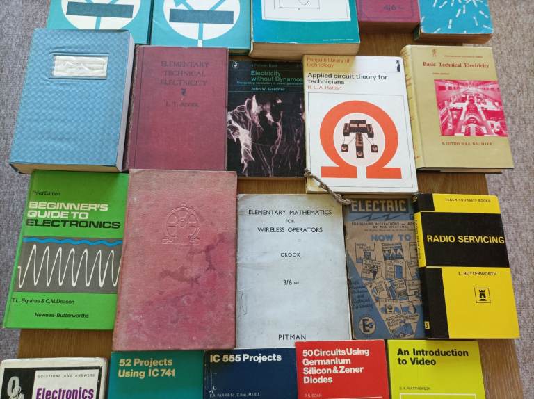 Rare Library of Vintage Electrical Engineering Books 