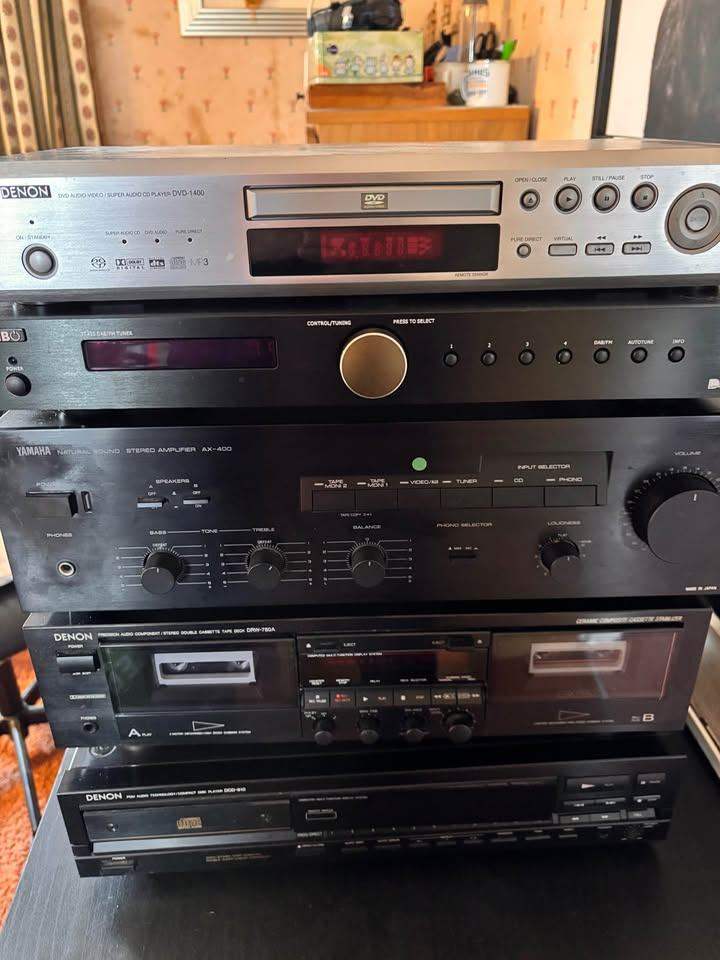 Yamaha AX-400 amp + Denon cassette + Tibo DAB tuner – must go, priced to sell