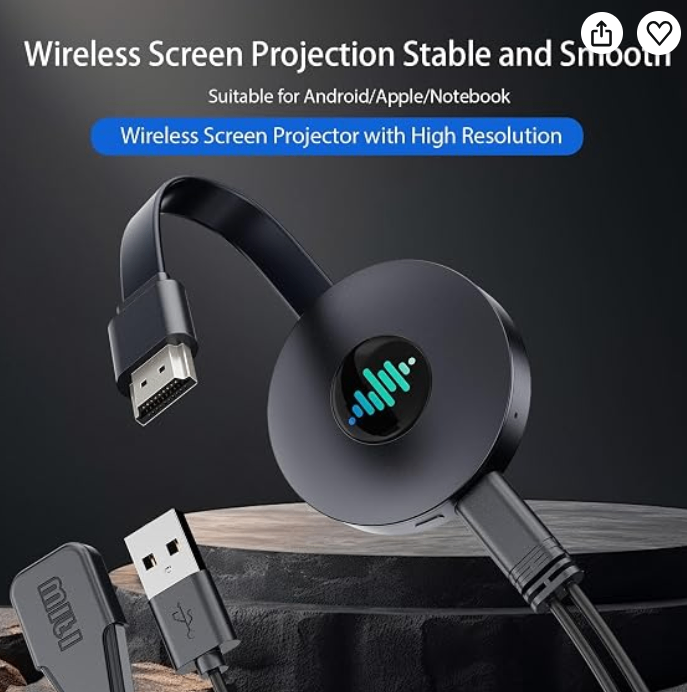 5G Wireless HDMI Display Adapter, Miracast HDMI Dongle Adapter,