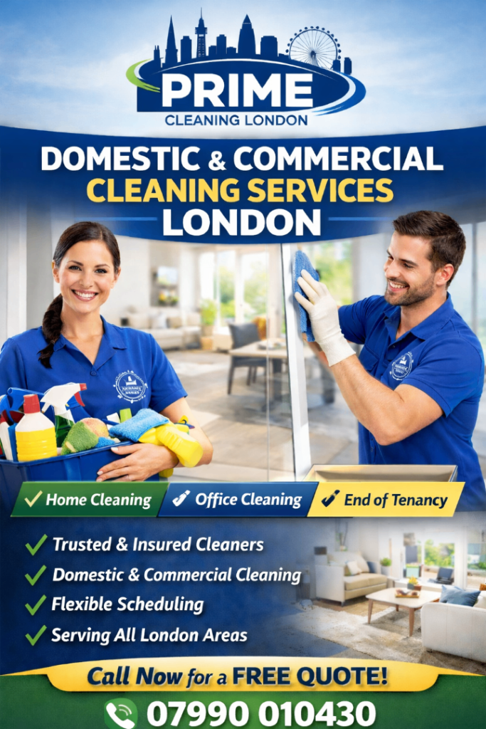 London Domestic & Commercial Cleaning | Office & Home Cleaners Near You