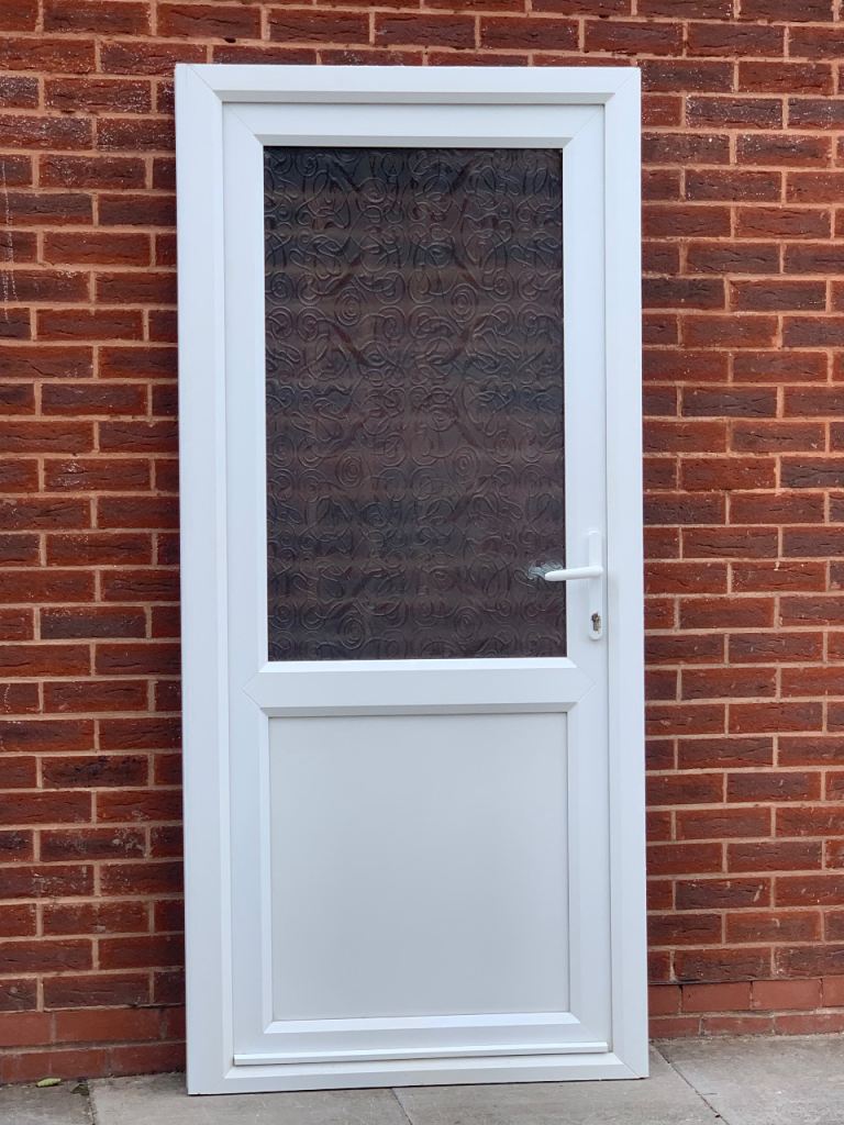 UPVC DOUBLE GLAZED BACK DOOR OR SIDE DOOR KEY 91- 93cm WIDE 207cm H Can Deliver