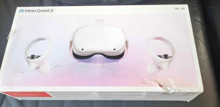 Meta Quest 2 VR Headset and controllers 