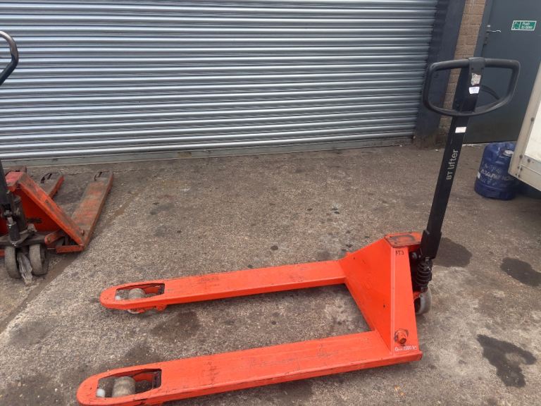 BT Lifter Hand Pallet Truck – Orange, Fair Condition