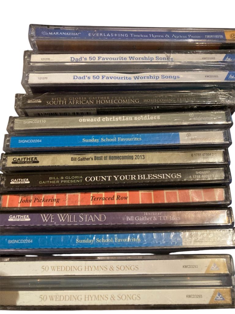 Collection of Christian Gospel music cds and dvds. 
