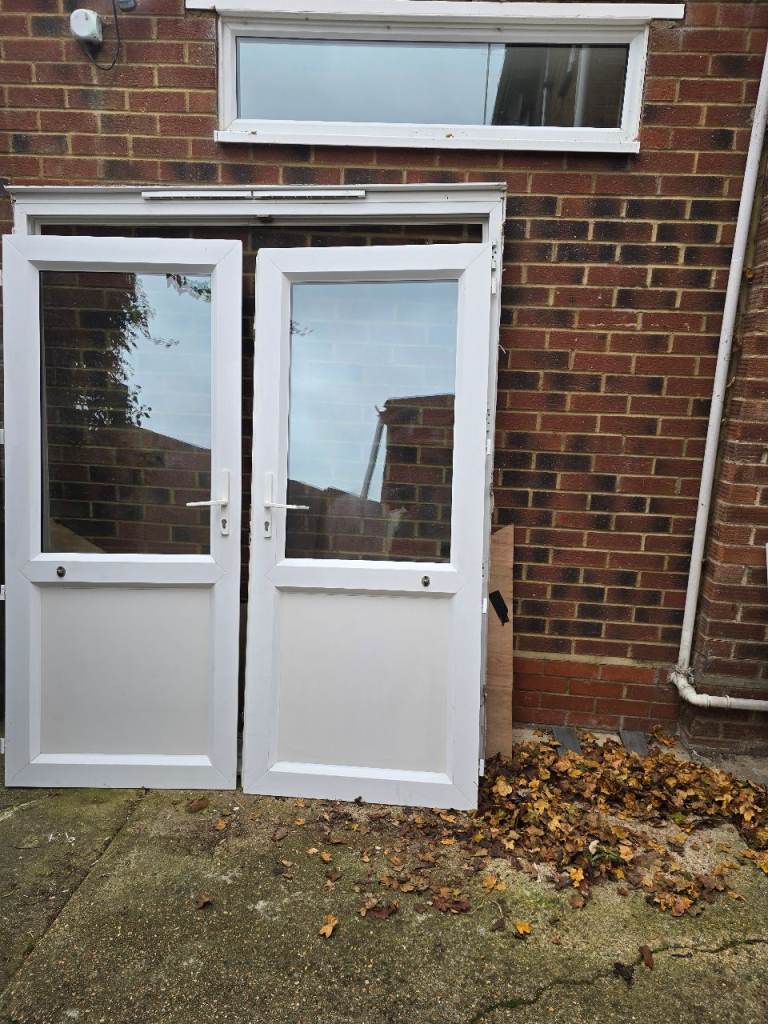 image for WHITE UPVC DOUBLE GLAZED OUTWARD OPENING FRENCH DOORS