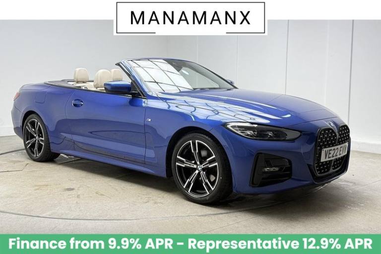 2022 BMW 4 Series 2.0 420i M Sport Convertible 2dr Petrol Auto Euro 6 (s/s) (184 ps) Convertible ...