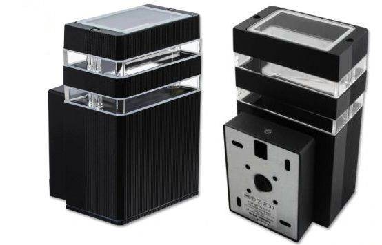 image for Outdoor Wall Sconce Light Gu10 Bulb-replaceable Lamp Fixture Patio Garden - Dark Gray