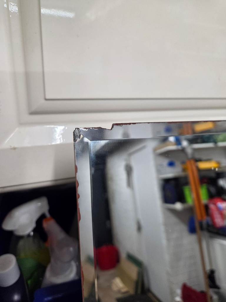 TALL BEVELLED   EDGED MIRROR 