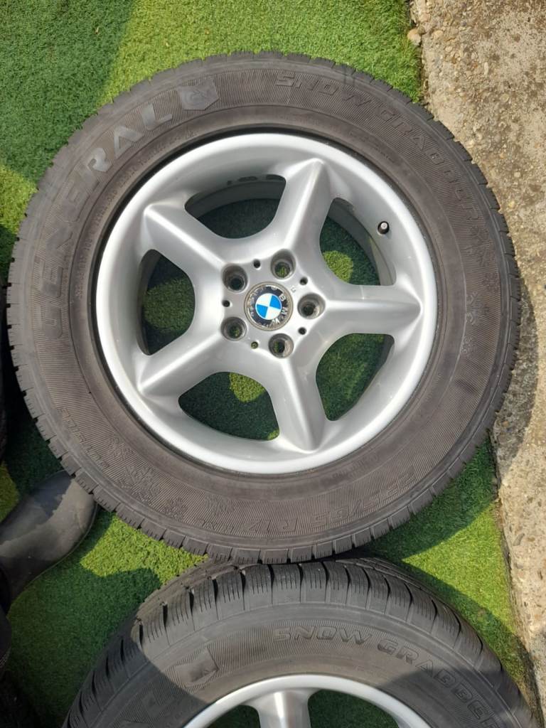 Set of  E53 BMW X5 Alloy Wheels with Winter Tyres in West London Area