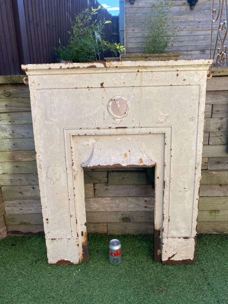 Edwardian cast iron fireplace 