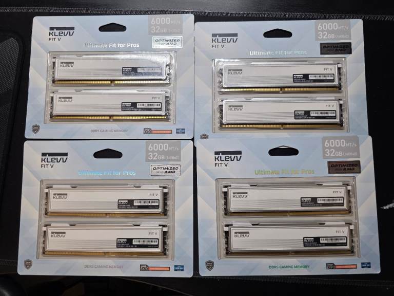 KLEVV FIT V DDR5 32GB (2x 16GB) 6000MH/z CL30 Gaming Memory RAM Kit - White