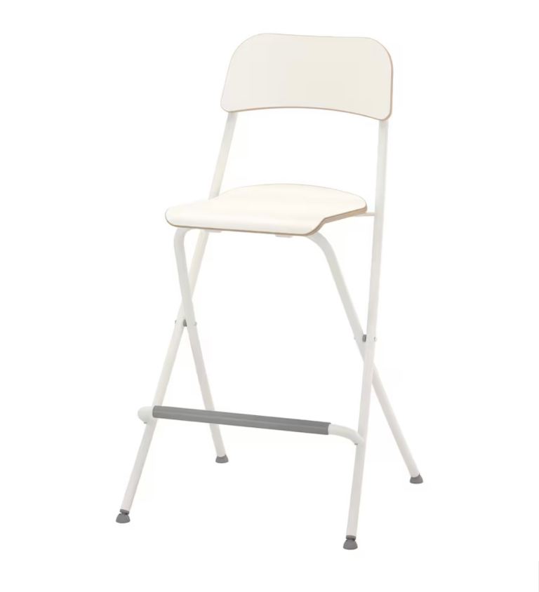 IKEA Franklin Foldable Bar Stools in White (x2)