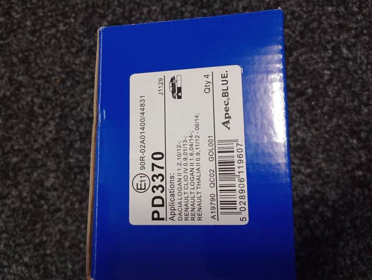 Apec Blue Brake Pads PD3370