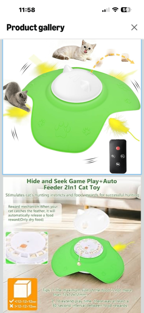 Interactive cat toys