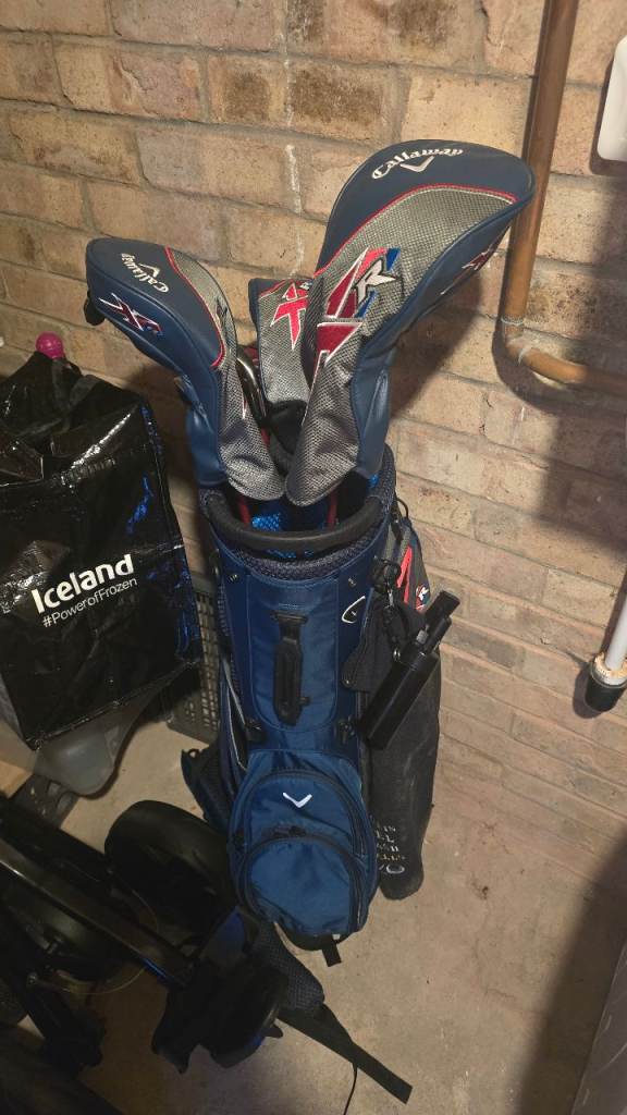 Callaway XR set of left handed golf clubs