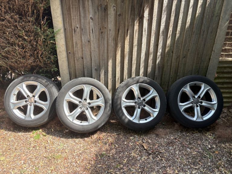 Original Audi alloy wheels and tyres