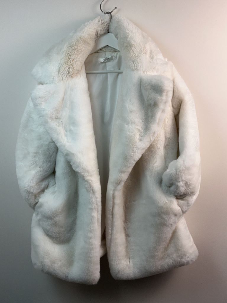 Artic White Faux Fur Coat 