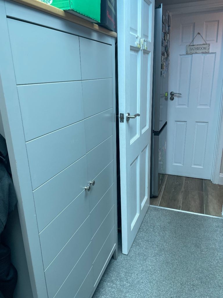 2 piece nursery furniture , wardrobe and chest of drawers 