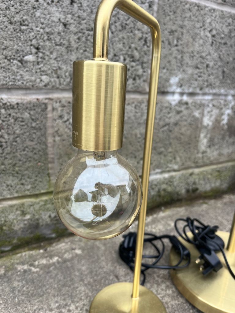 Lamps, floor and desk, matching