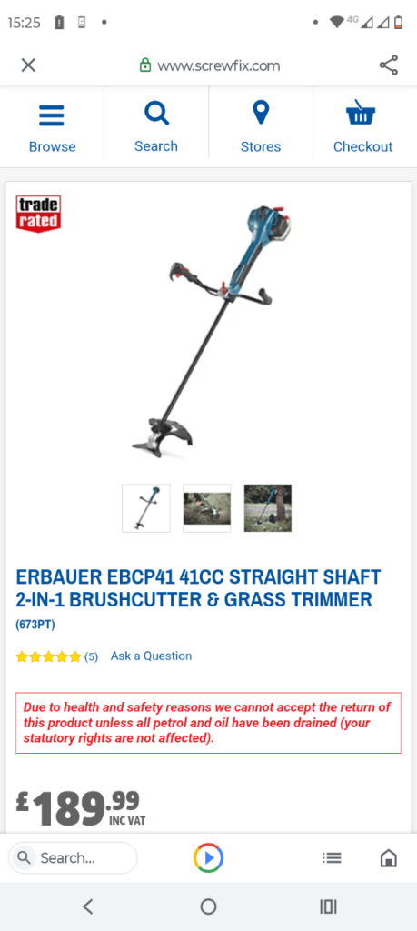 Eauber strimmer petrol 