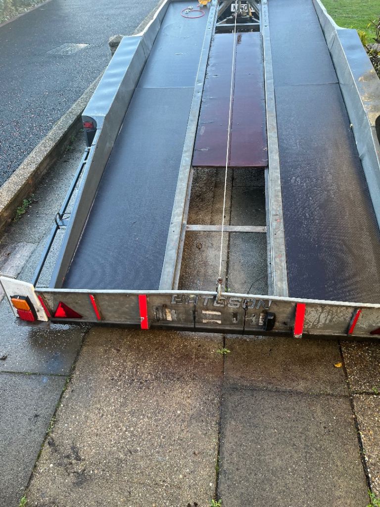 Car transporter trailer tilt bed twin axle