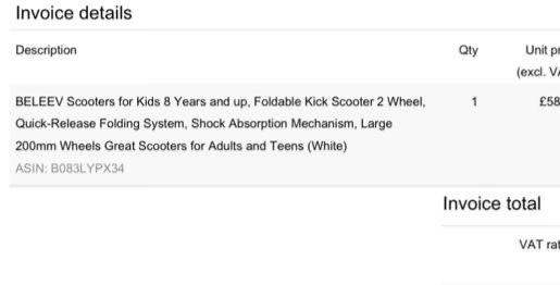 Beleev Foldable Kick Scooter 2 Wheel – White, Good Condition