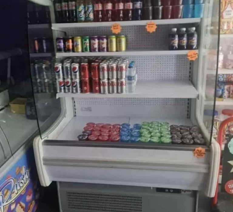Industrial display shop fridge