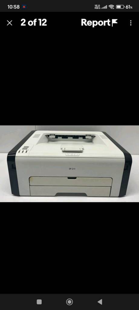 image for Ricoh SP 211 A4 Mono Laser Printer 904230