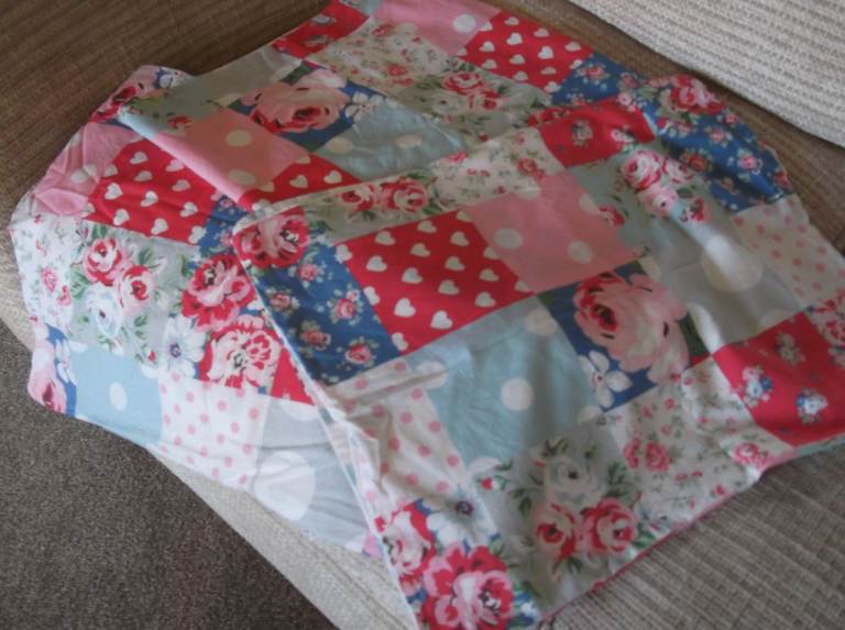3 Pretty Floral, Ditsy Prints, Dotty Spots, Hearts etc.. Patchwork Design Cath Kidson Pillowcases