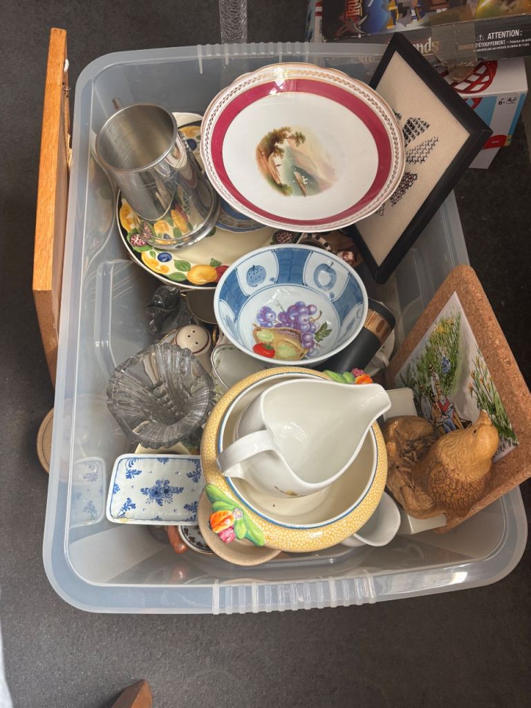 Quality Job Lot Vintage Collectable China, Glass & Silver Plate – Resale Potential