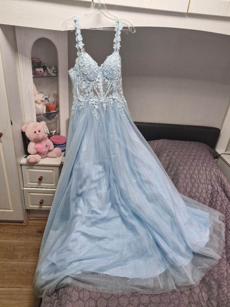 Blue prom dress for sale.