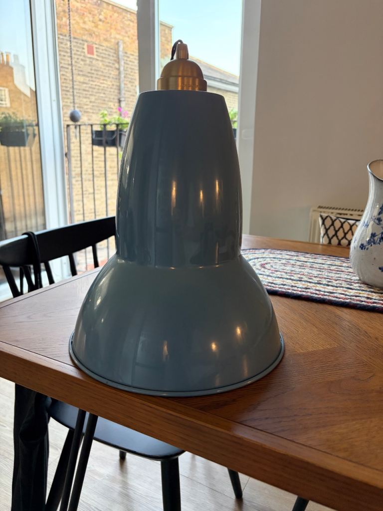 Anglepoise Ceiling Pendant Light – Blue, Good Condition