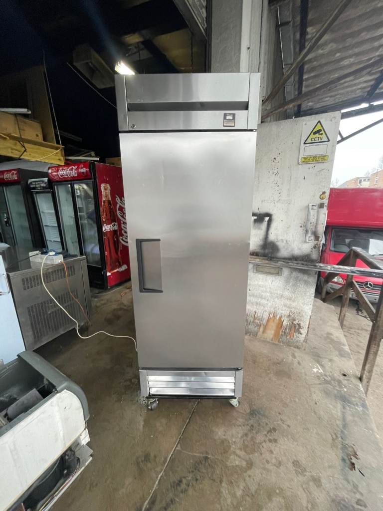 True Slimline Upright Commercial Freezer- Like New- Stainless Steel