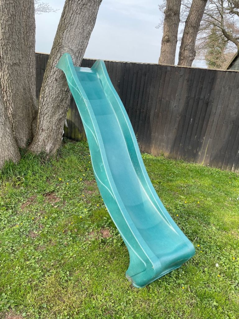 Garden Slide for Kids – Green, Well-Used