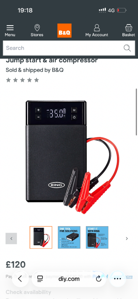Ring jump start 5 in 1