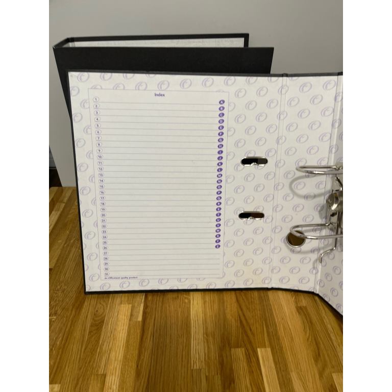 Used A4 leaver arch files