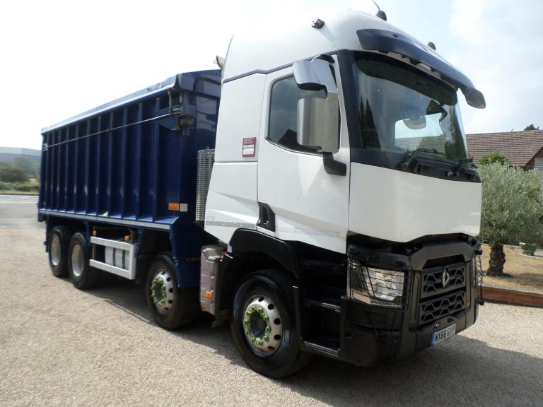 2017 Renault C430 ALUMINIUM BULK TIPPER, 8X4, HI ROOF, SLEEPER CAB, EURO 6 Tipper Diesel Automatic