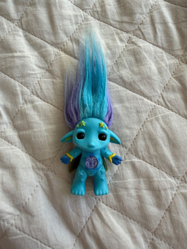 Lovely Blue Troll Doll with Bright Hair – As Good As New