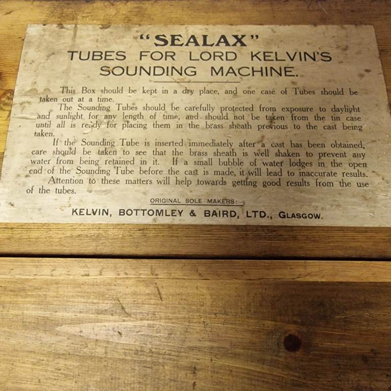 Antique Wooden Box – Kelvin Sounding Machine Tubes (Glasgow)