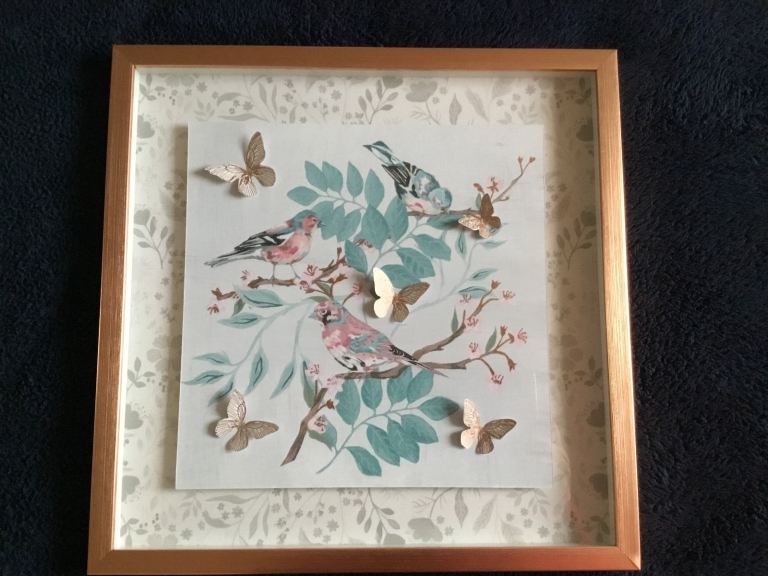 Rose Gold Framed Picture 