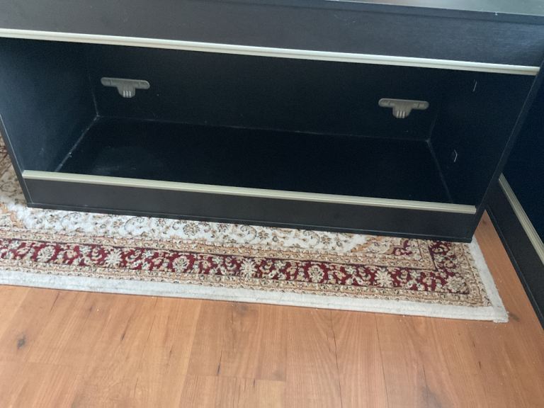 Vivexotic large 4ft maxi Vivarium in black comes with equipment £50